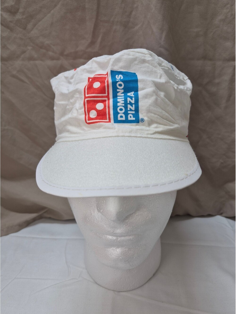 Vintage Domino's Pizza Somethin' for Nothin' White and Red Promotional Cap J154